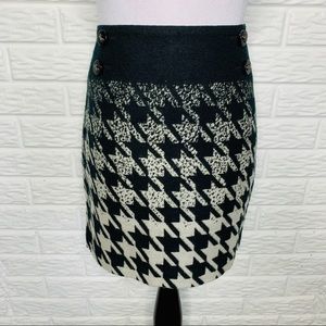 THE LIMITED Houndstooth Ombré Skirt Size 4